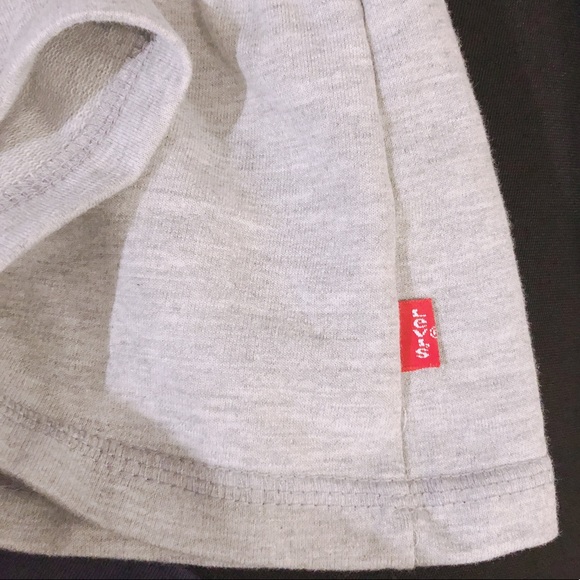 Levi’s Peplum Hoodie Sweatshirt Heather Grey Girls Size 6X NWT $42.00 - Picture 5 of 10